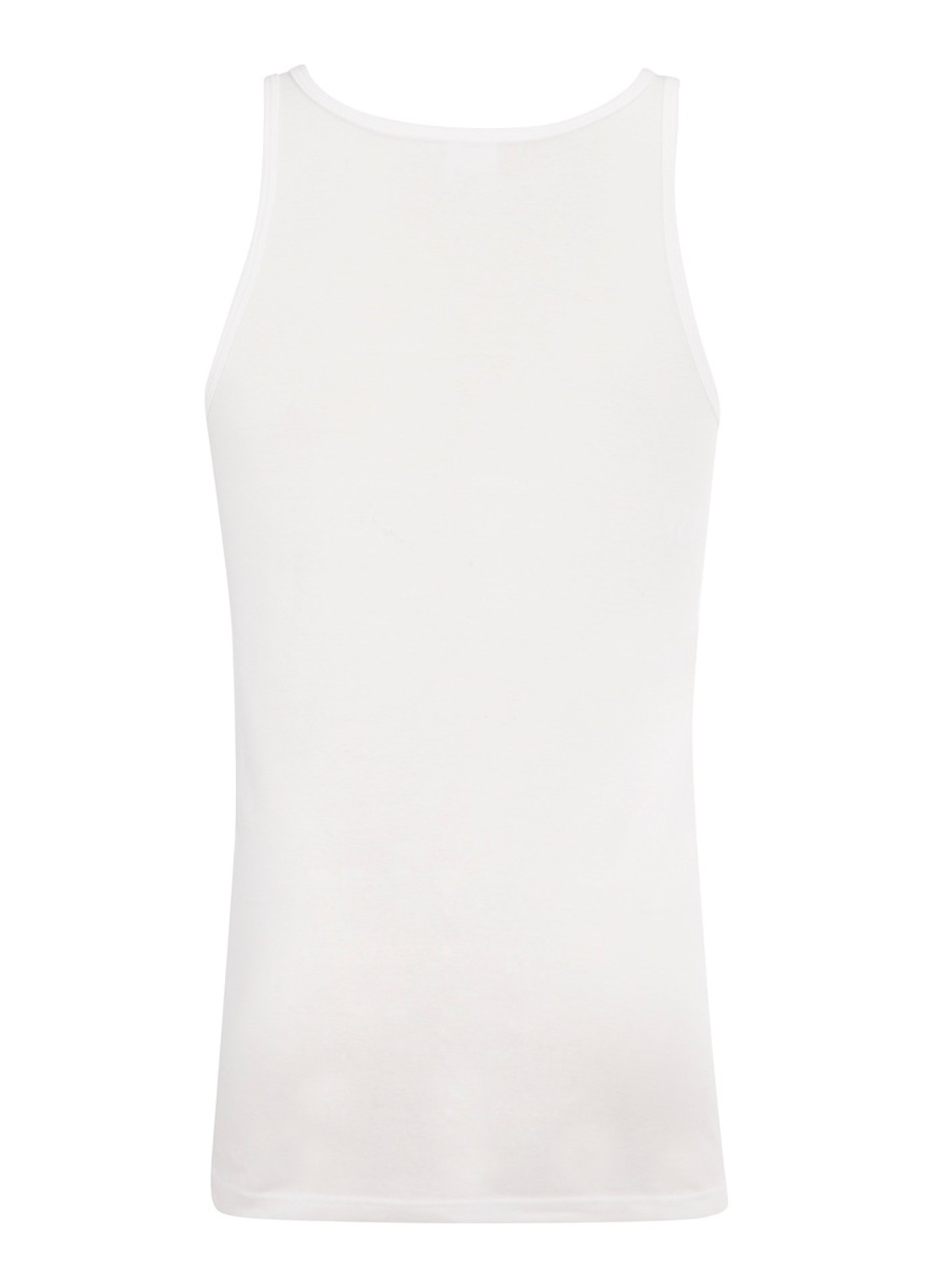 Schiesser Singlet in uni in 2-pack - achterkant 2 wit