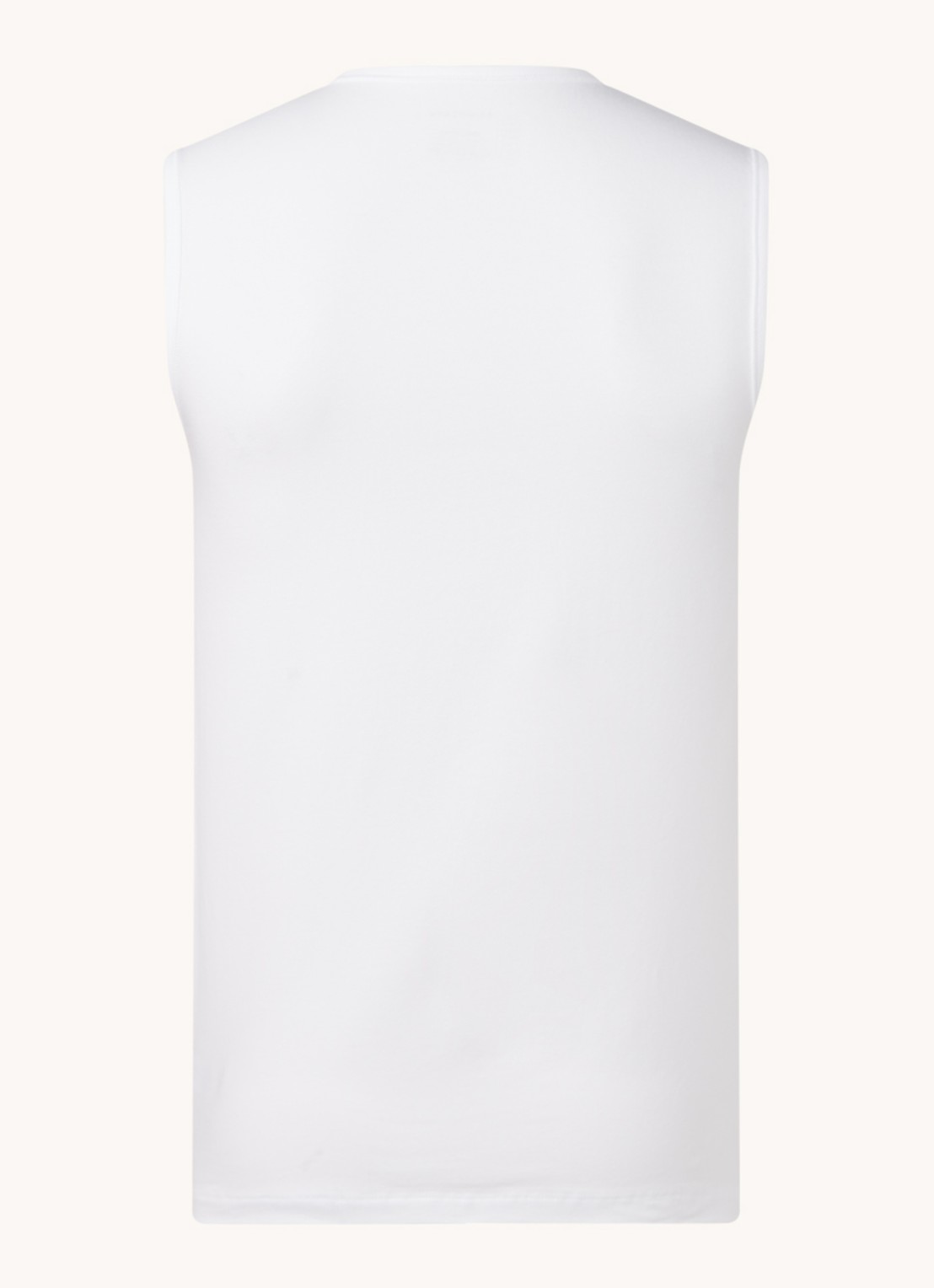 Schiesser Singlet van  katoen in 2-pack - achterkant wit