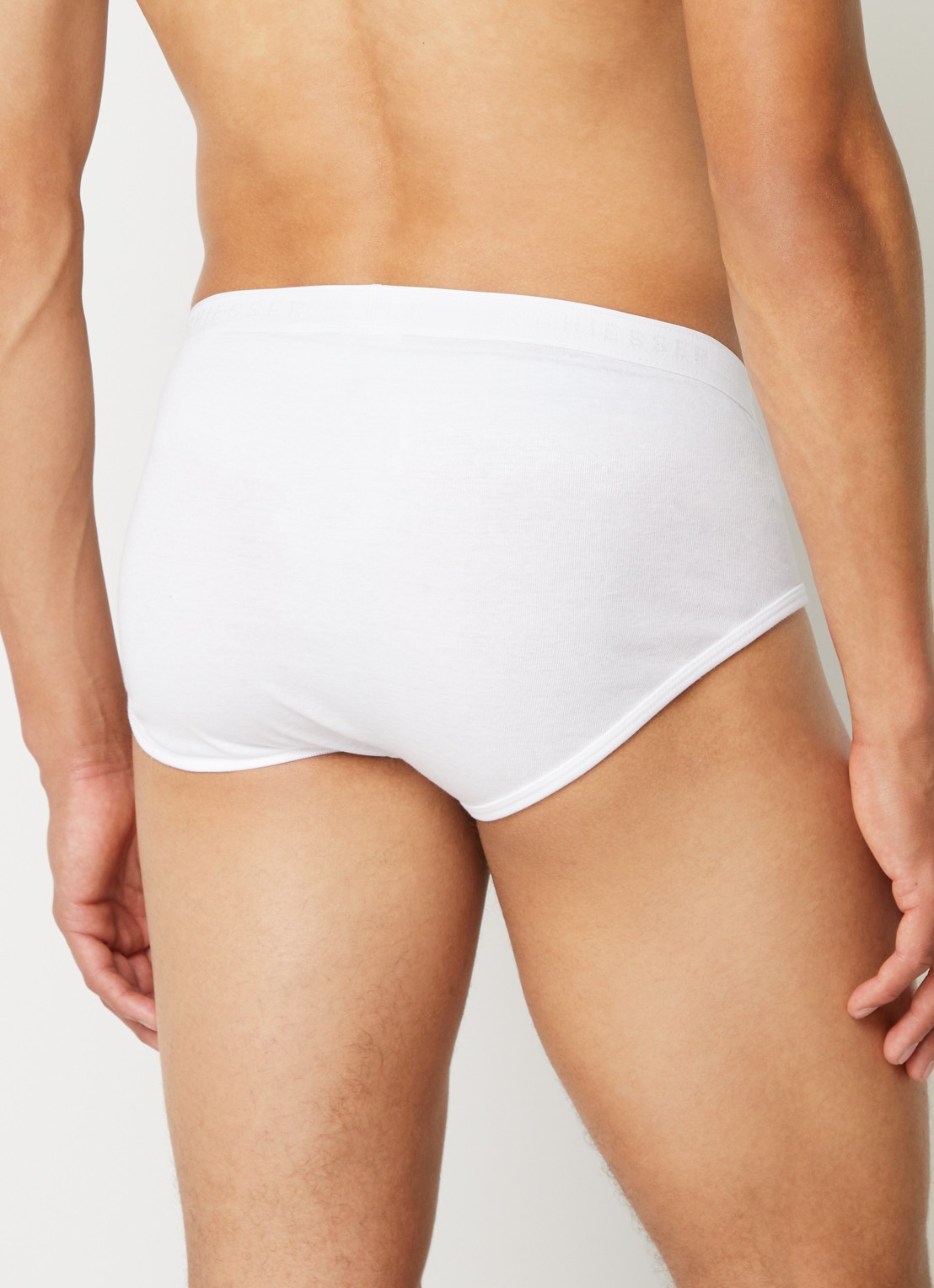 Schiesser Slips in uni in 2-pack - achterkant 2 wit