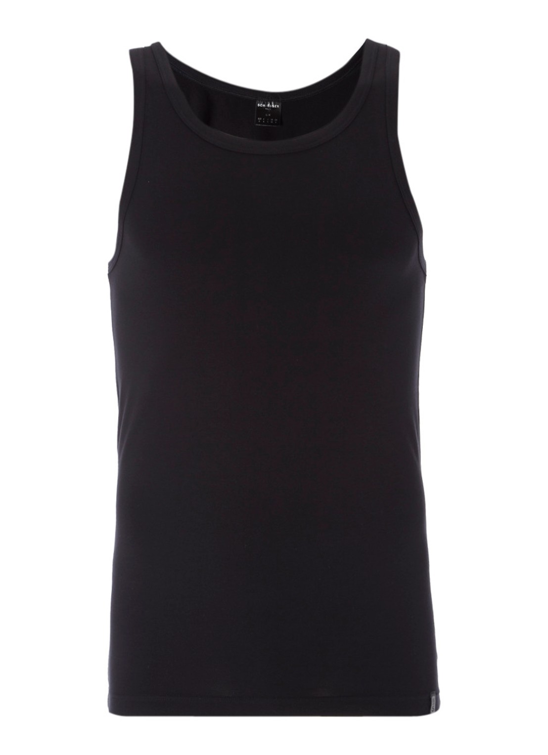Schiesser Stretch tanktop - voorkant zwart