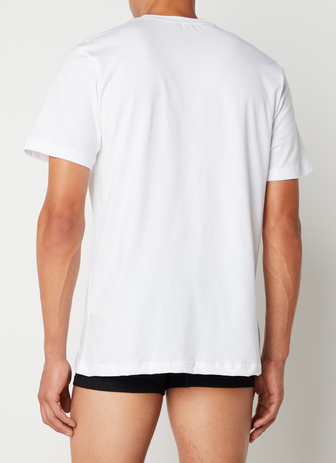Schiesser T-shirt 2-pack - achterkant 4 wit