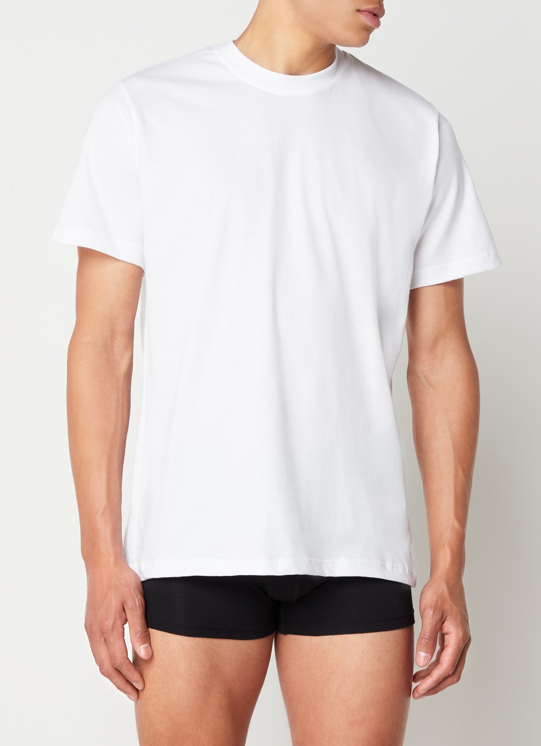 Schiesser T-shirt 2-pack - detail 3 wit