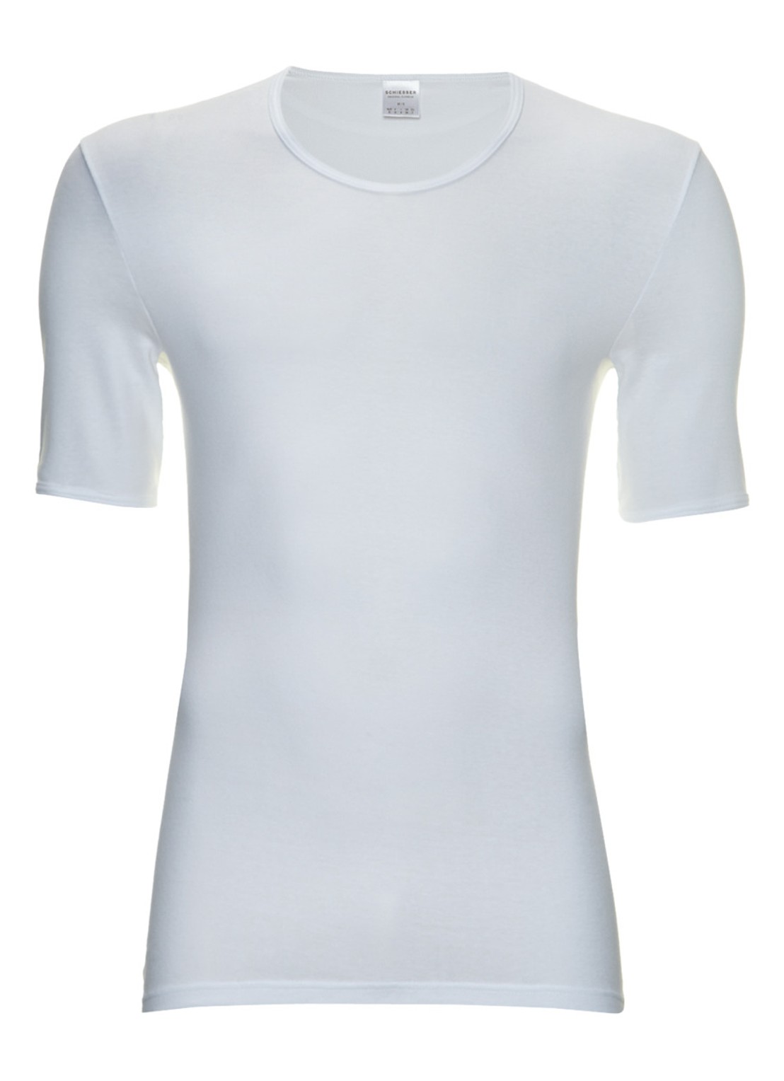 Schiesser T-shirt met ronde hals - voorkant 2 wit