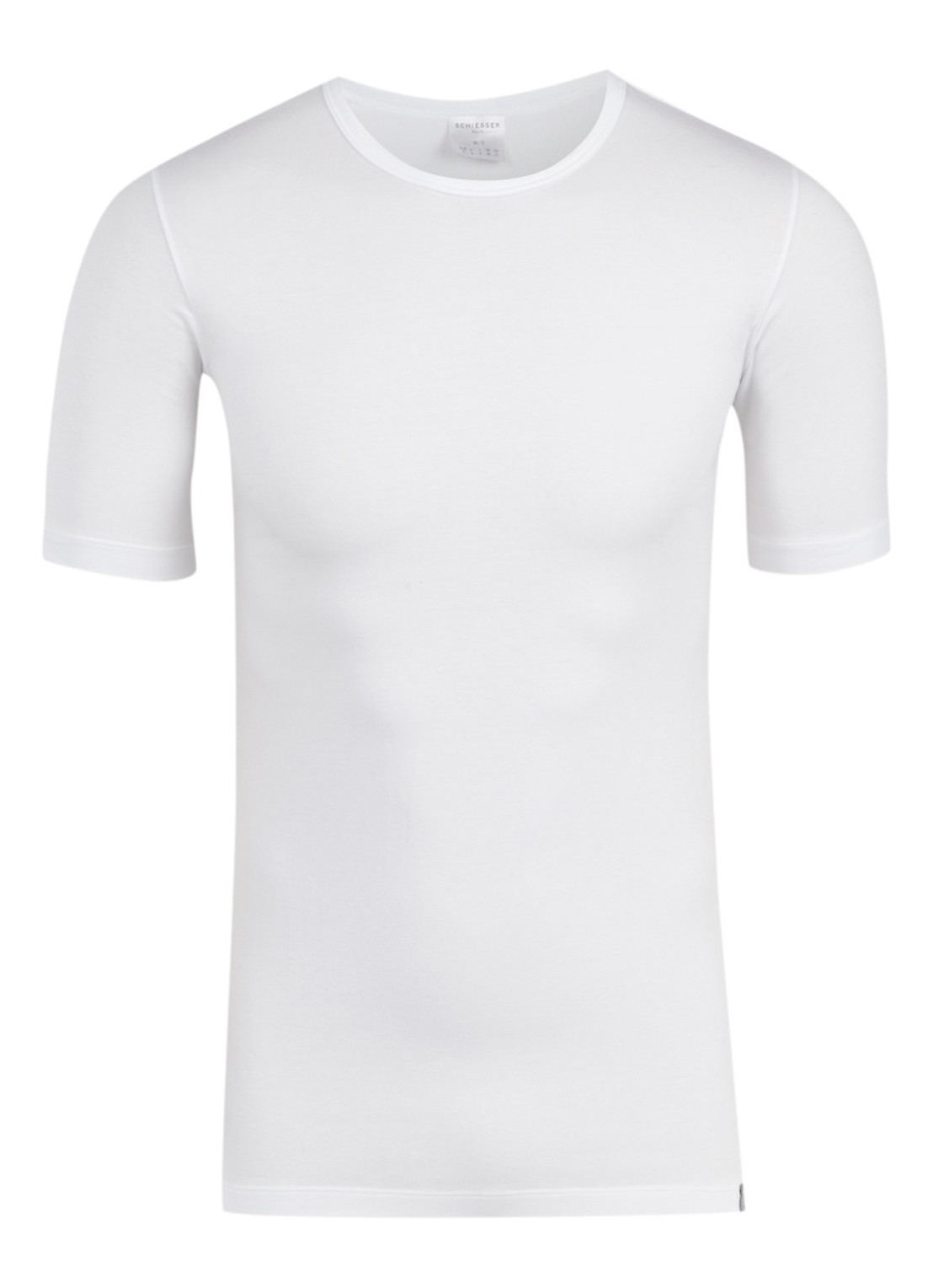 Schiesser T-shirt met ronde hals - voorkant wit