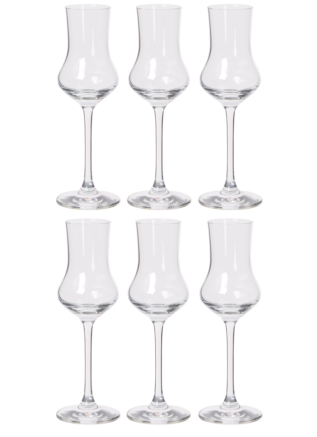 Schott Zwiesel Bar Special grappaglas 9,5 cl set van 6 - voorkant 2 transparant