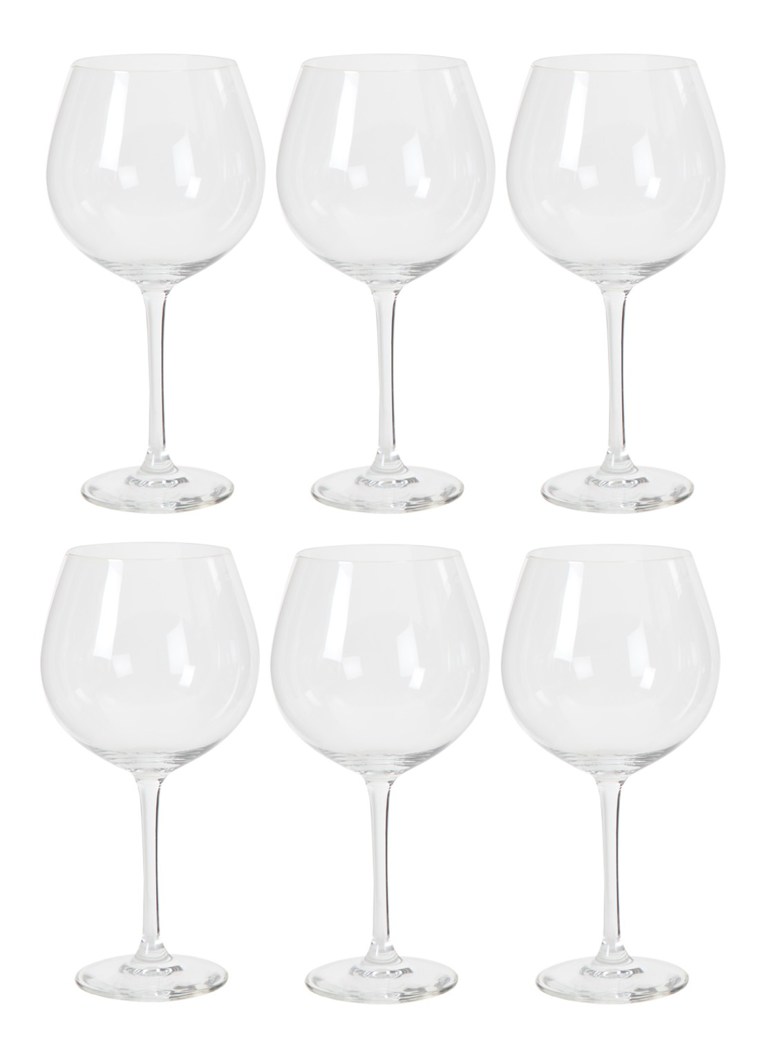 Schott Zwiesel Classico Bourgogne rode wijnglas 41 cl set van 6 - voorkant transparant