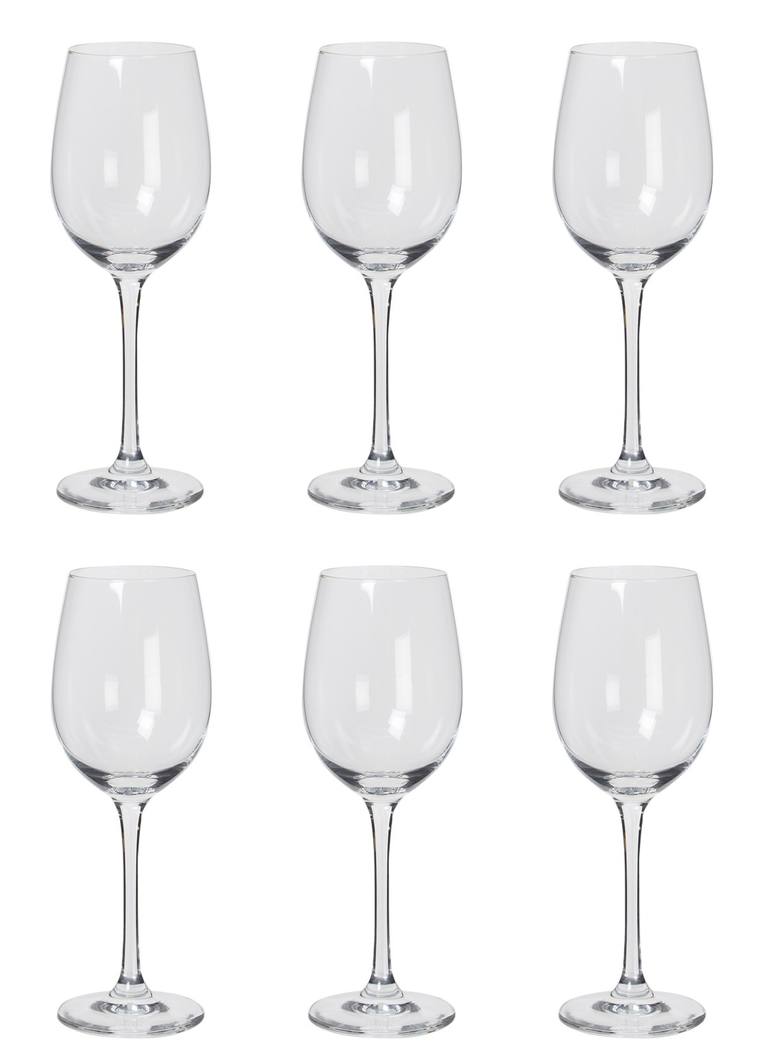 Schott Zwiesel Classico witte wijnglas 31 cl set van 6 - voorkant 2 transparant