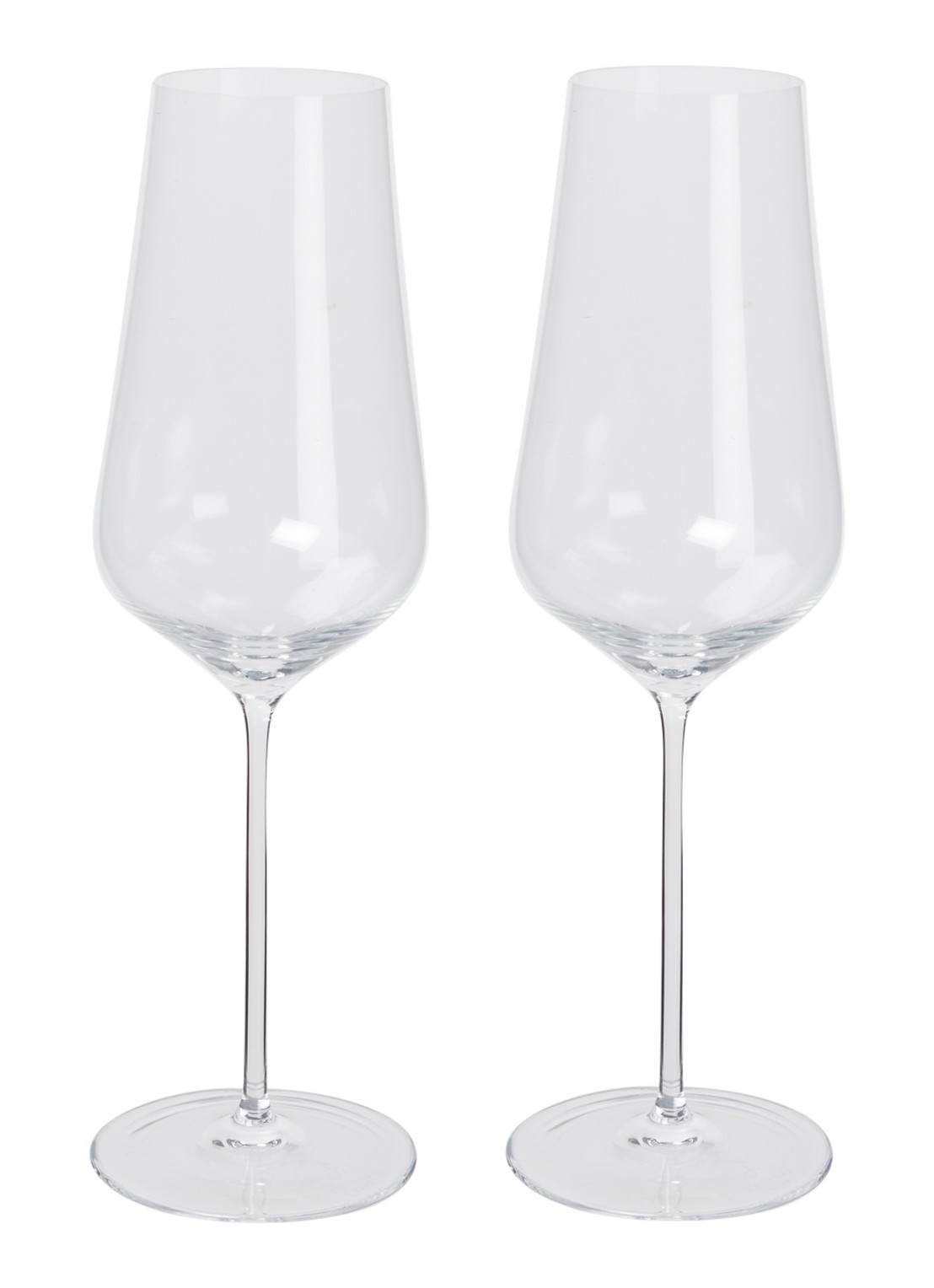 Schott Zwiesel Duo champagneglas 38 cl set van 2 - voorkant transparant