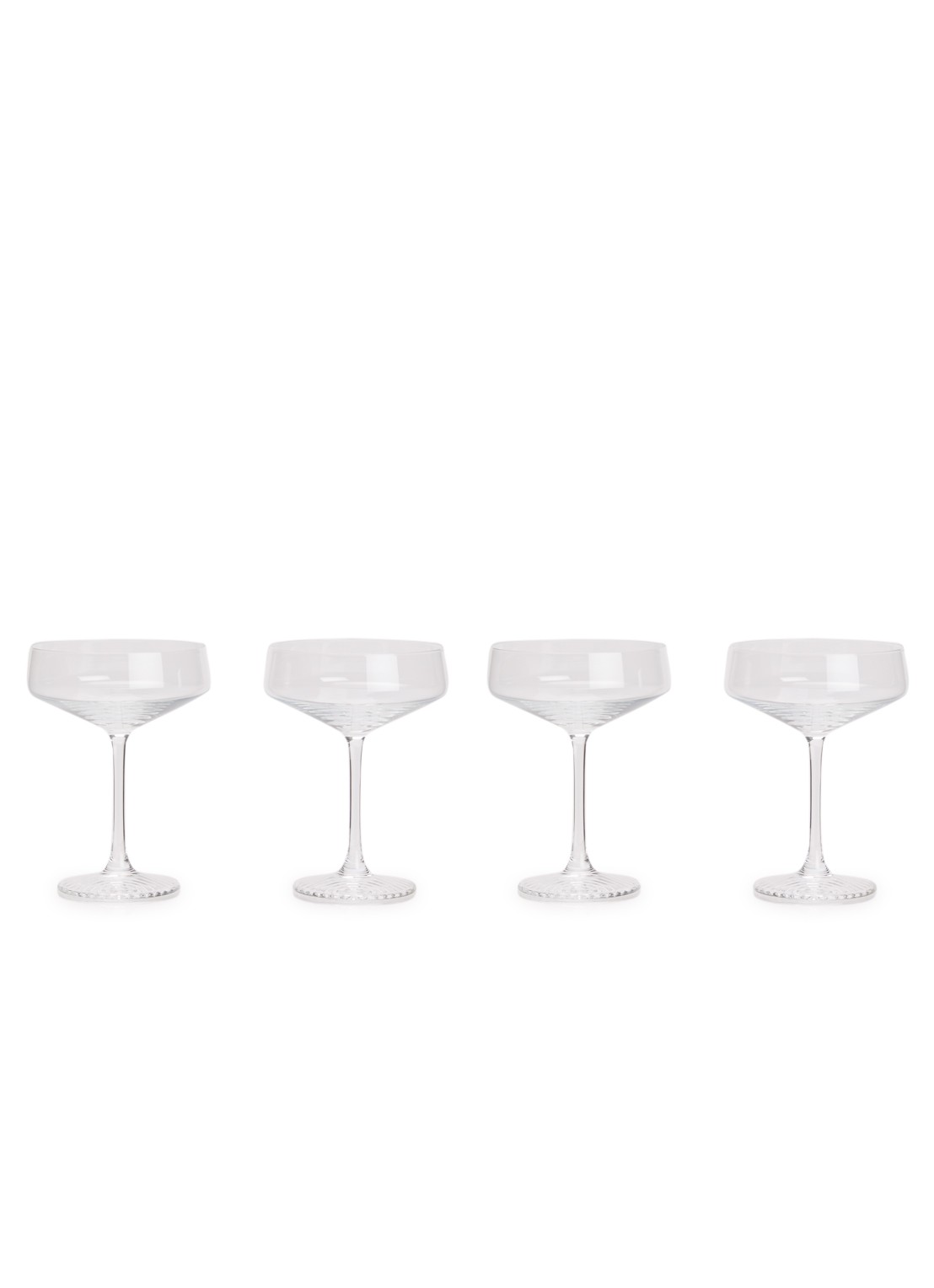 Schott Zwiesel Echo cocktailglas 28 cl set van 4 - voorkant transparant