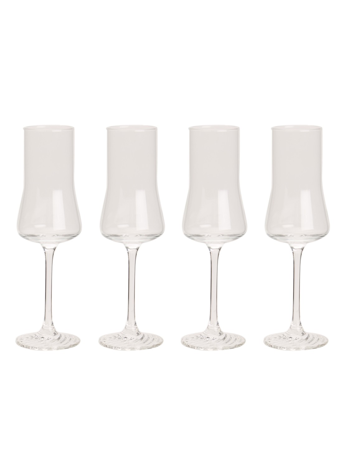 Schott Zwiesel Echo grappaglas 14,7 cl set van 4 - voorkant 2 transparant