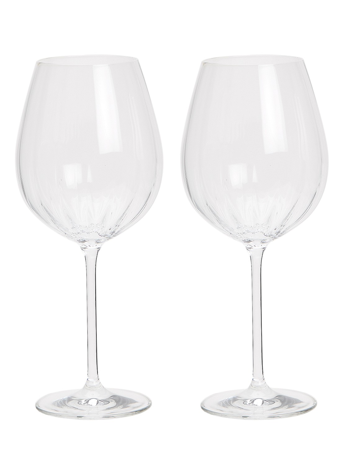 Schott Zwiesel Prizma rode wijnglas 61,3 cl set van 2 - voorkant 2 transparant