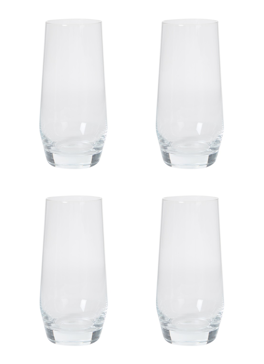 Schott Zwiesel Pure longdrinkglas 54 cl set van 4 - voorkant transparant