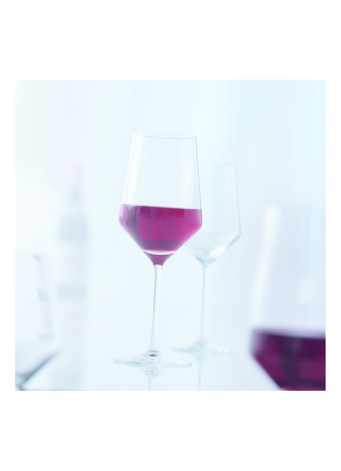 Schott Zwiesel Pure rode wijnglas 55 cl set van 2 - voorkant 2 transparant