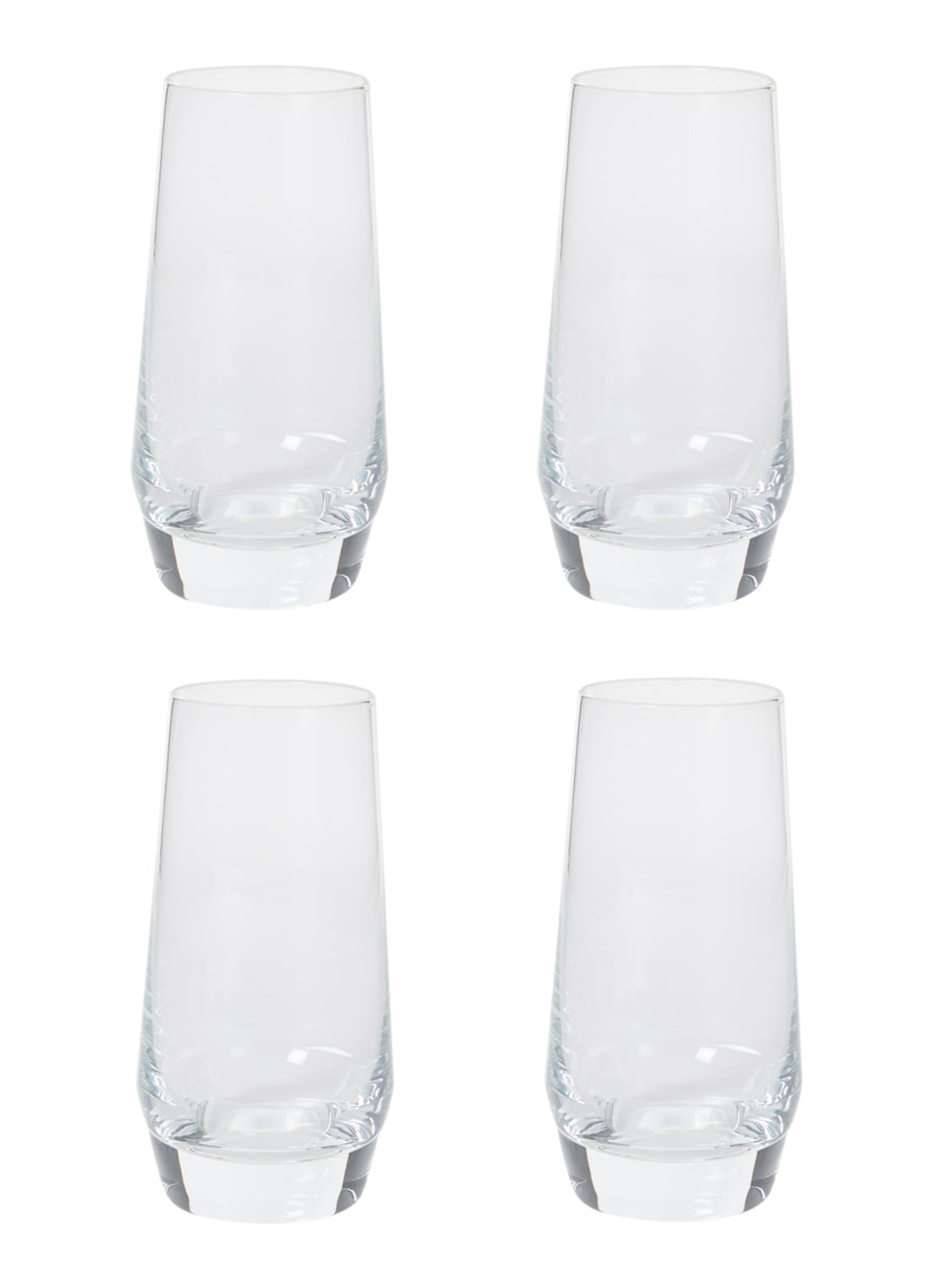 Schott Zwiesel Pure shotglas 9,4 cl set van 4 - voorkant transparant