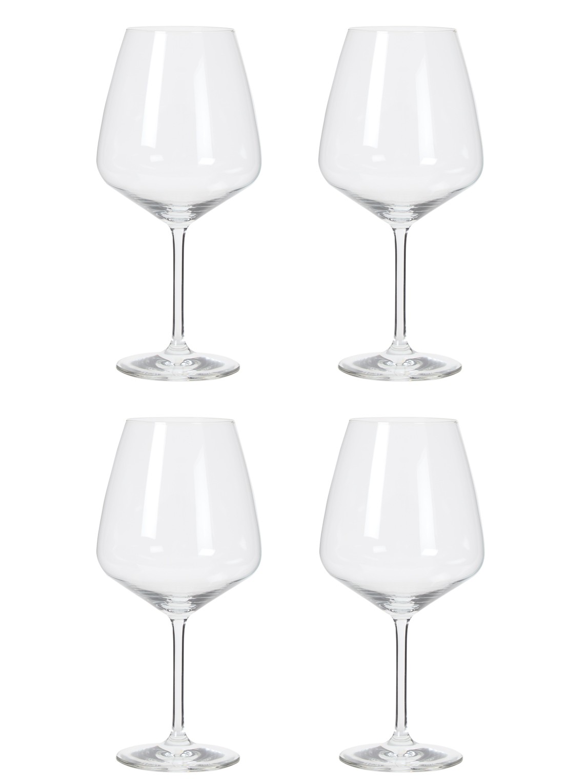 Schott Zwiesel Tulip rode wijnglas 78 cl set van 4 - voorkant 2 transparant