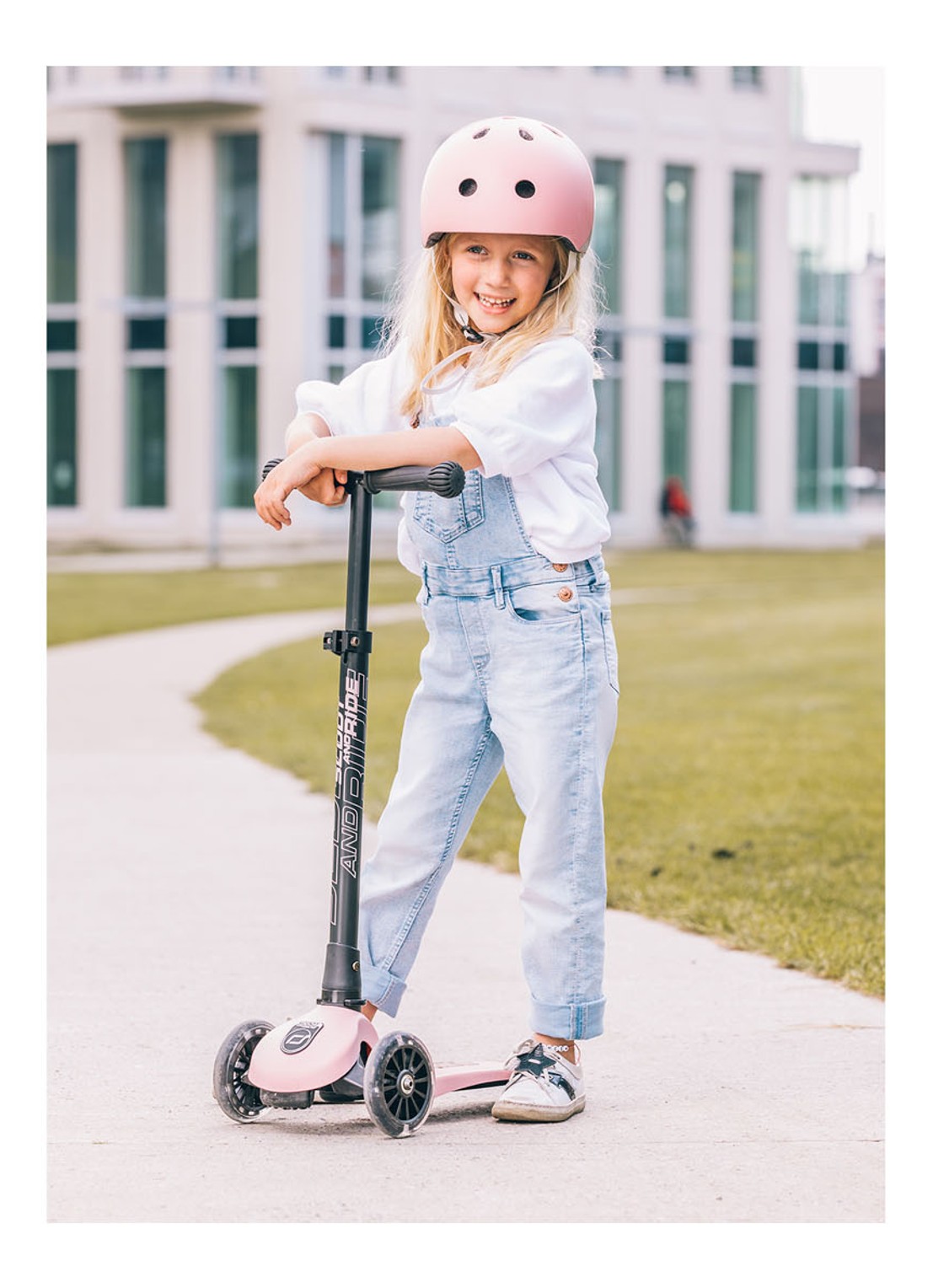 Scoot&Ride Highway Kick 3 step - detail 4 roze