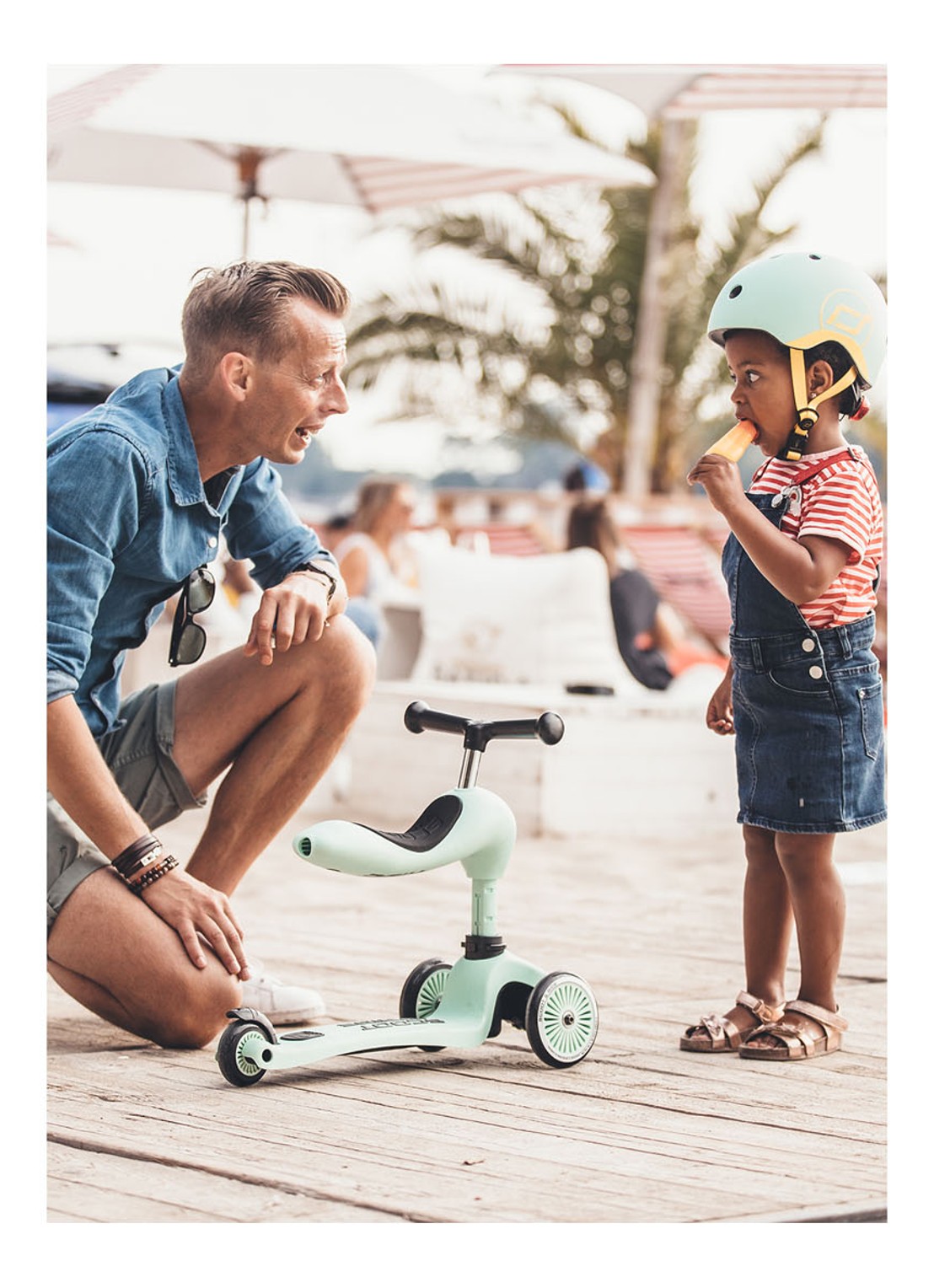 Scoot&Ride Highwaykick 1 loopfiets en step - detail 2 geel