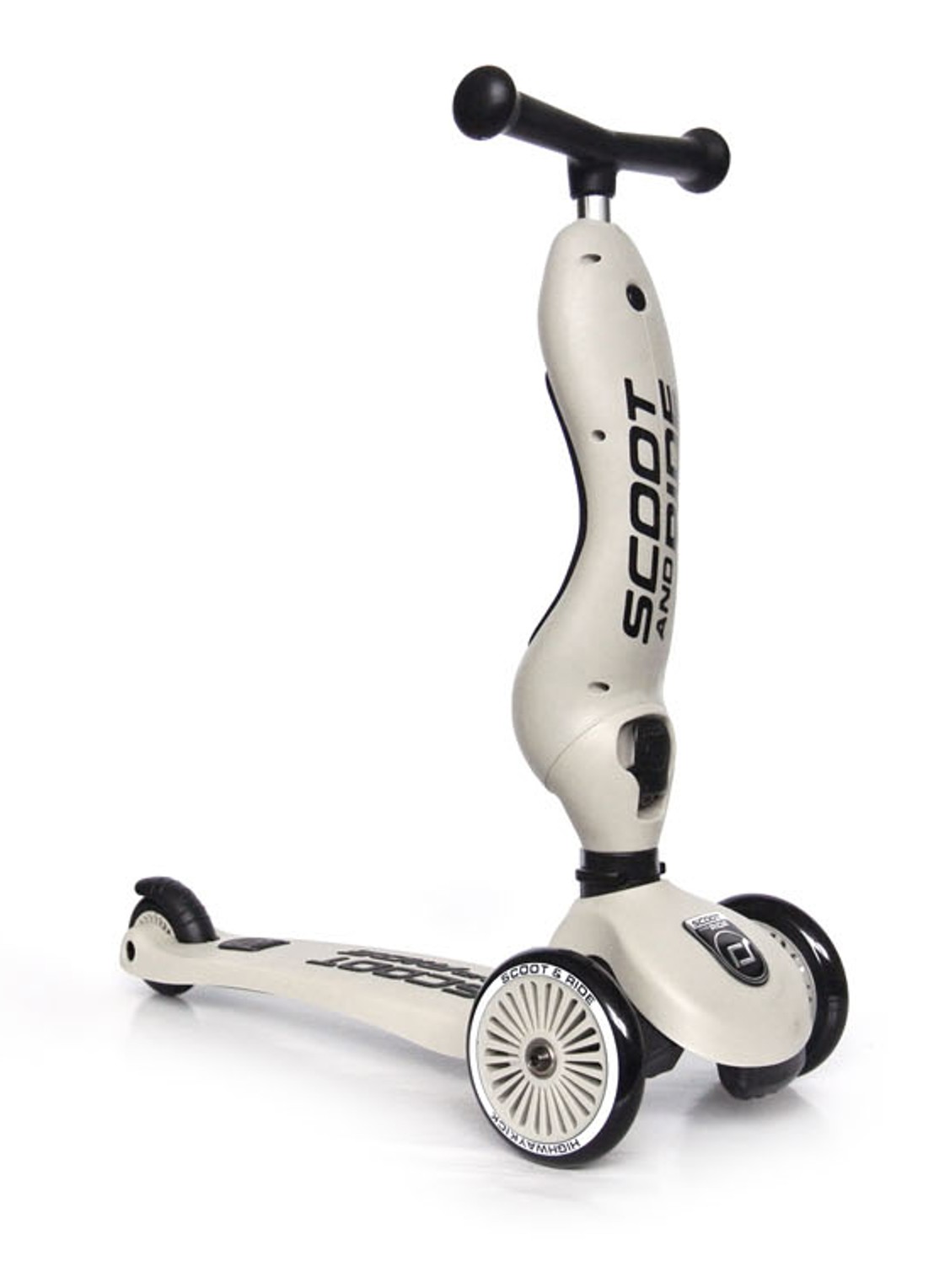 Scoot&Ride Highwaykick 1 loopfiets en step - detail 3 wit