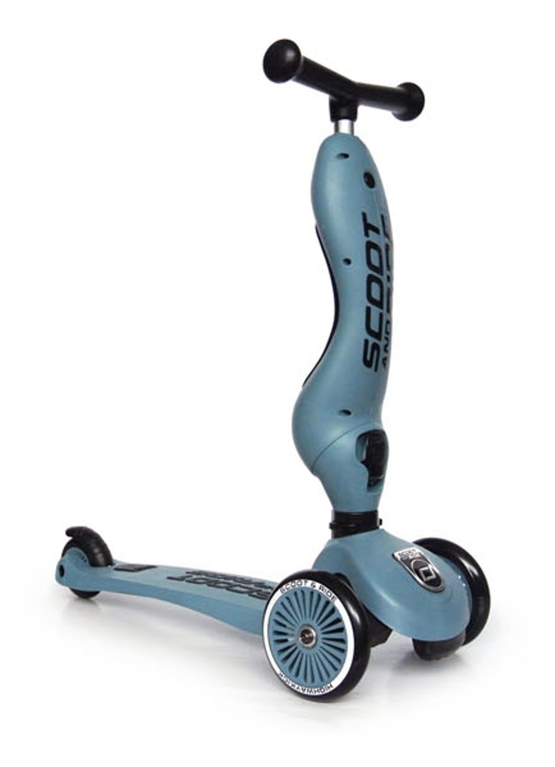 Scoot&Ride Highwaykick 1 loopfiets en step - detail 2 blauw