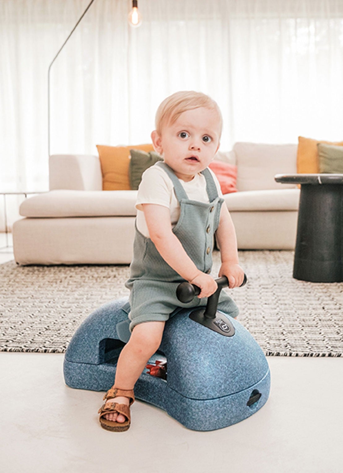 Scoot&Ride My First 3-in-1 loopwagen  - voorkant 3 blauw