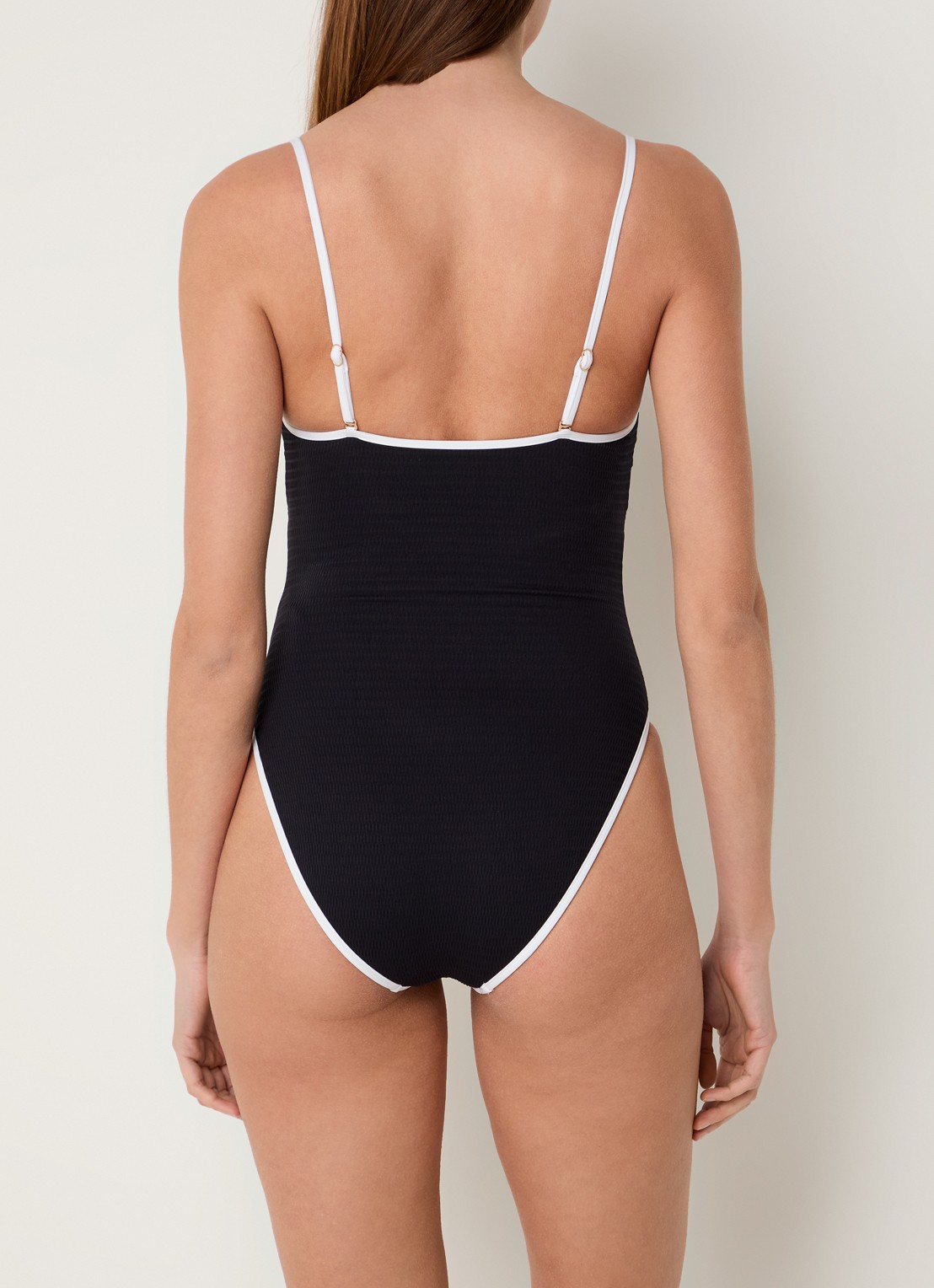 Seafolly Badpak met uitneembare vulling - achterkant zwart