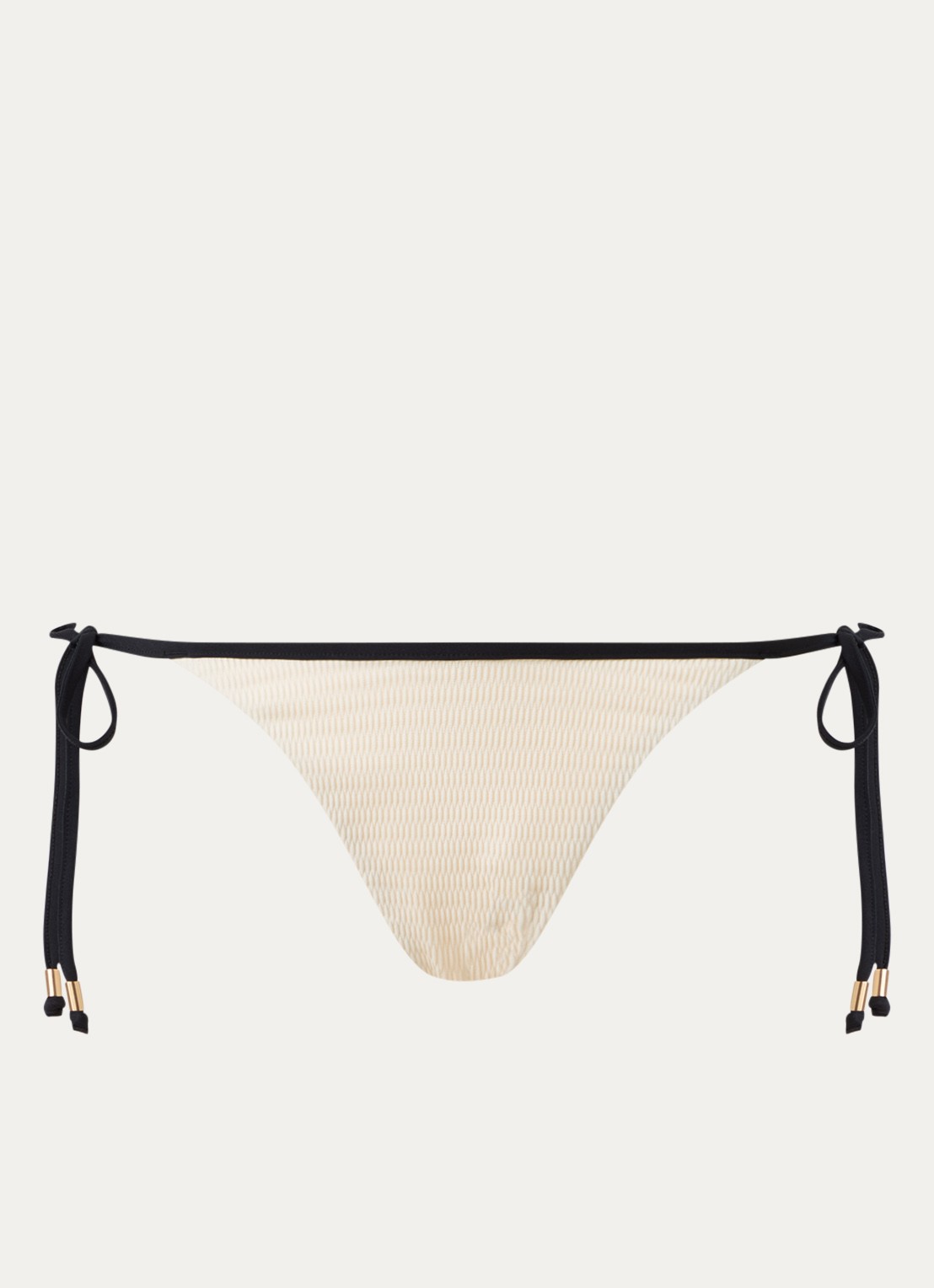 Seafolly Bikinislip met geknoopt detail - voorkant beige