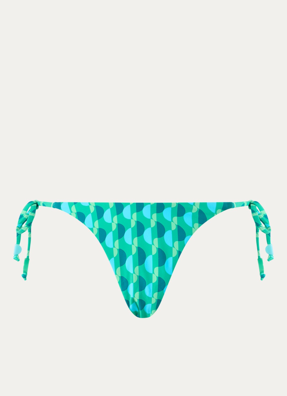 Seafolly Bikinislip met geknoopt detail - voorkant 3 groen