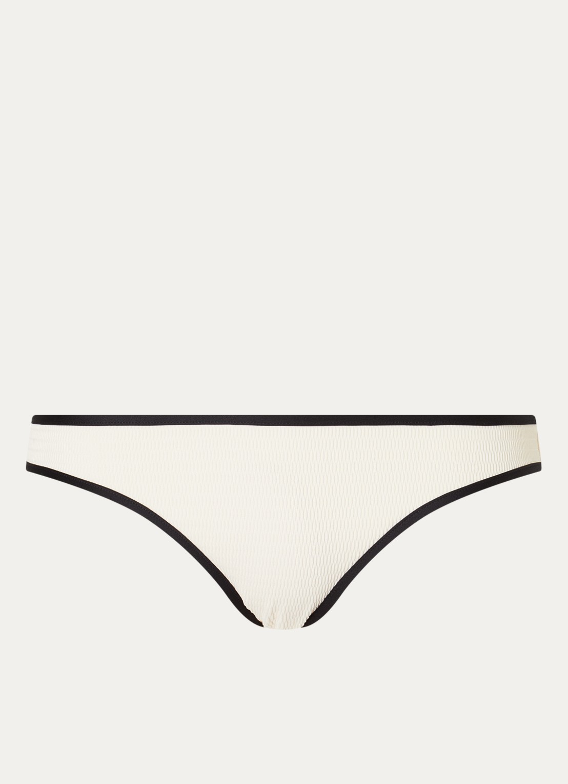 Seafolly Bikinislip met structuur - voorkant gebroken wit