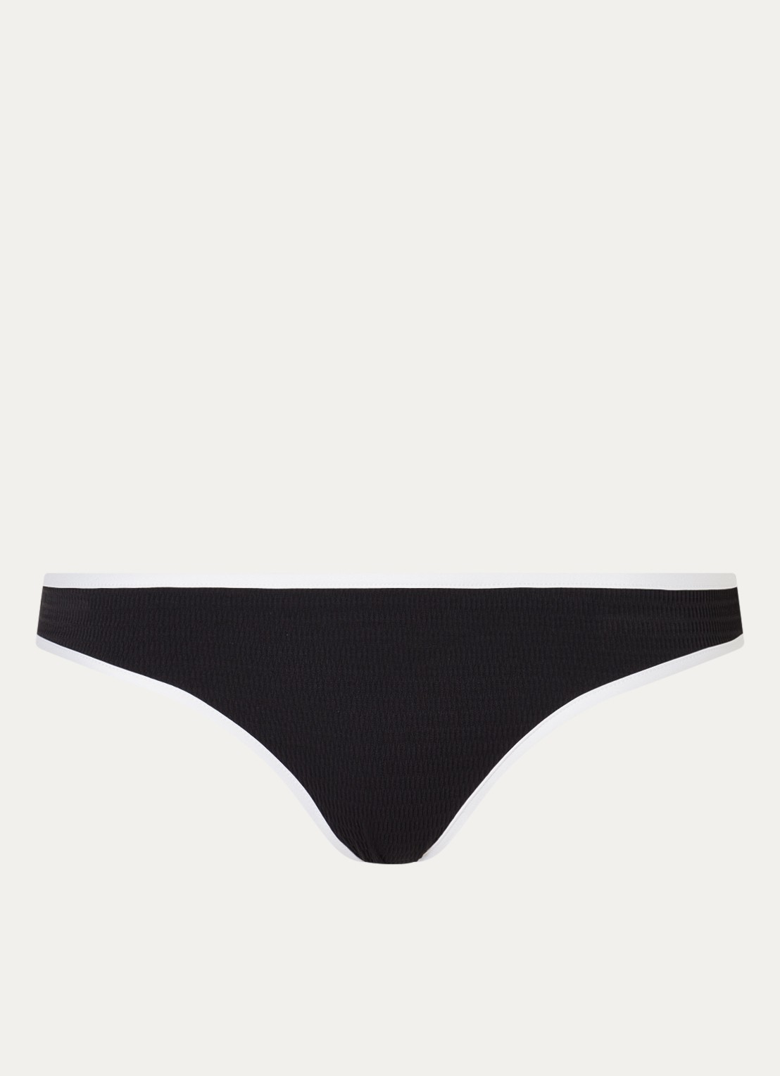 Seafolly Bikinislip met structuur - voorkant 4 zwart