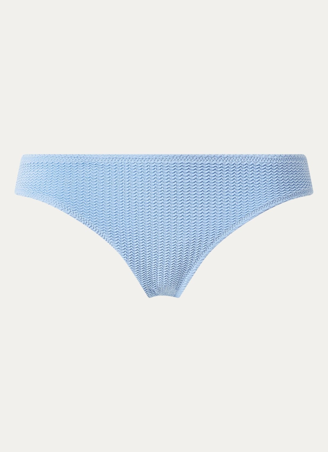 Seafolly Bikinislip met structuur - voorkant lichtblauw