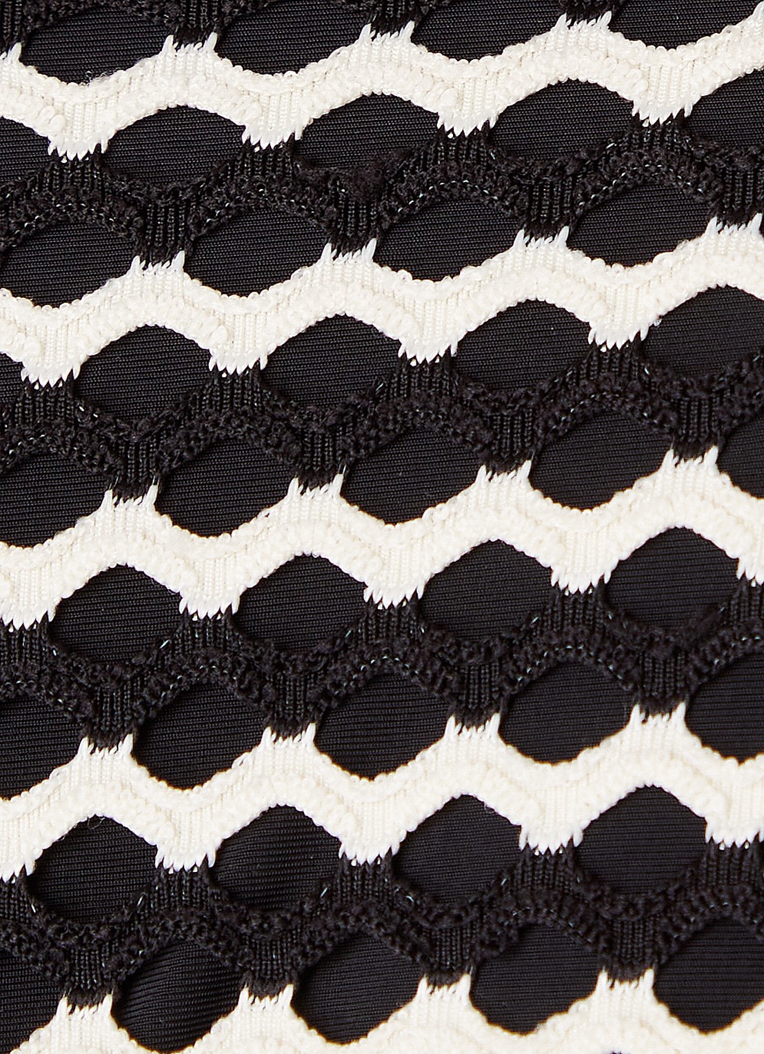 Seafolly Brazilian bikinislip met structuur - detail 2 zwart