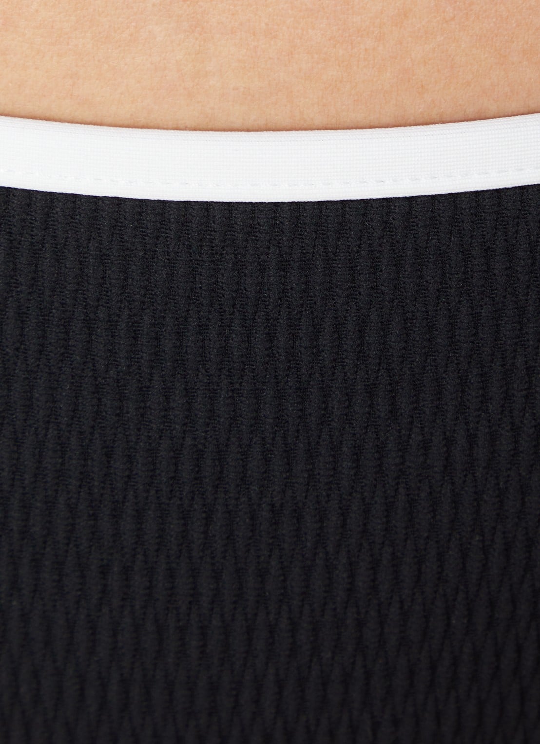 Seafolly Halter bikinitop met ribstructuur - detail 5 zwart