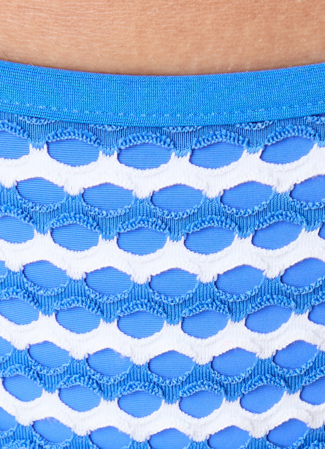 Seafolly Mesh Effect brazilian bikinislip met structuur - detail 2 donkerblauw