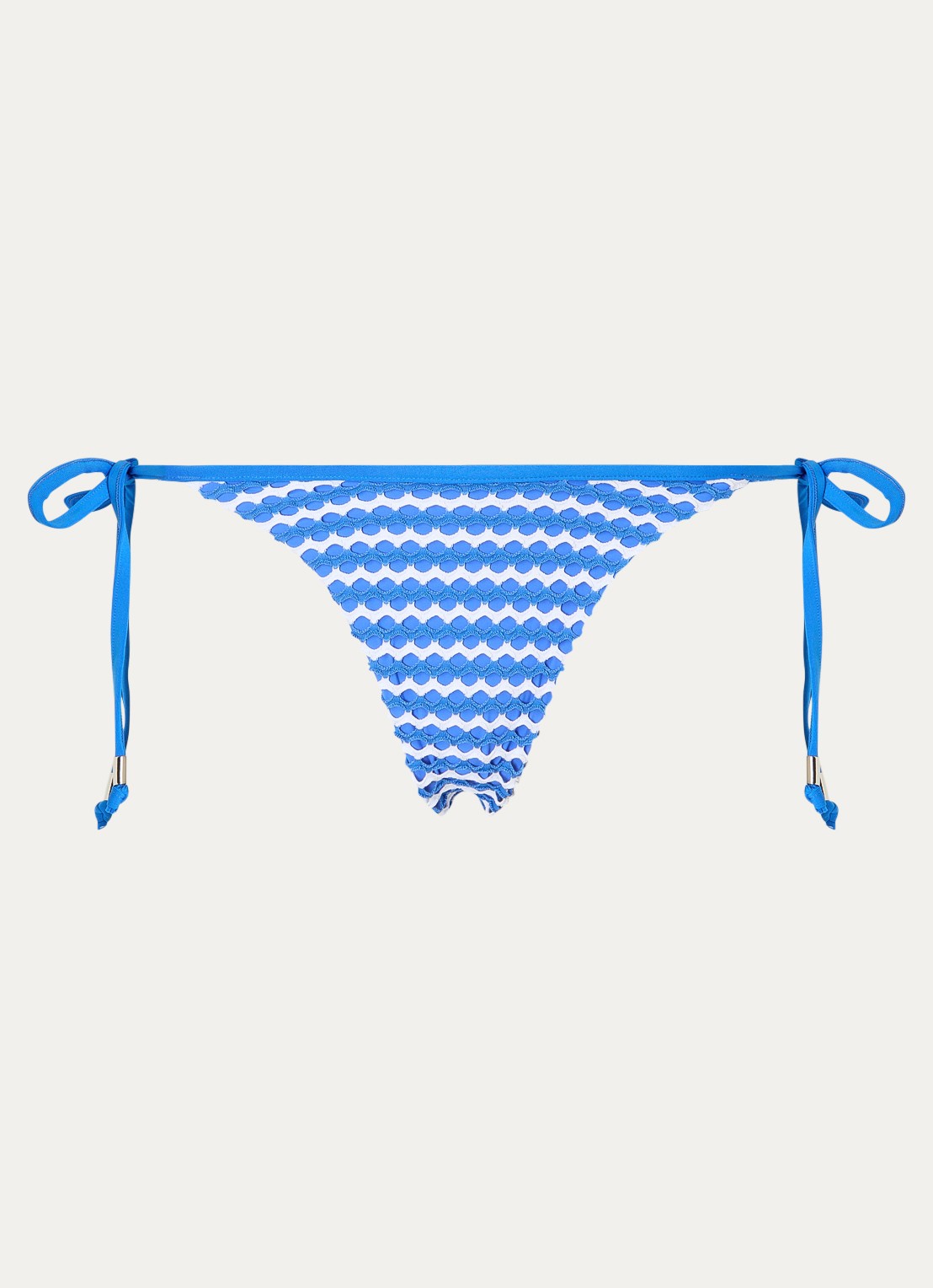 Seafolly Mesh Effect brazilian bikinislip met structuur - voorkant 4 donkerblauw