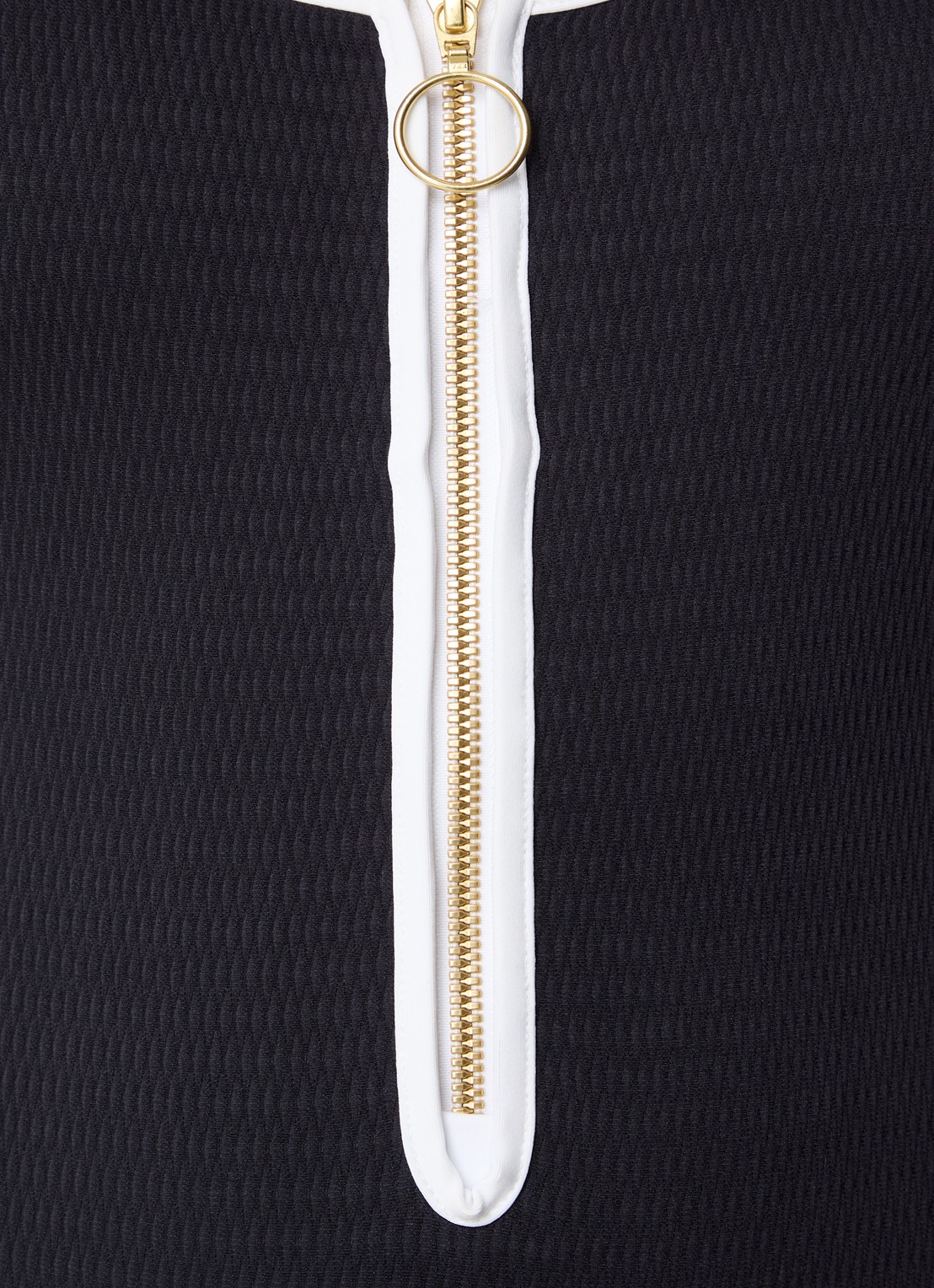 Seafolly Retro Tank badpak met structuur - detail 3 zwart