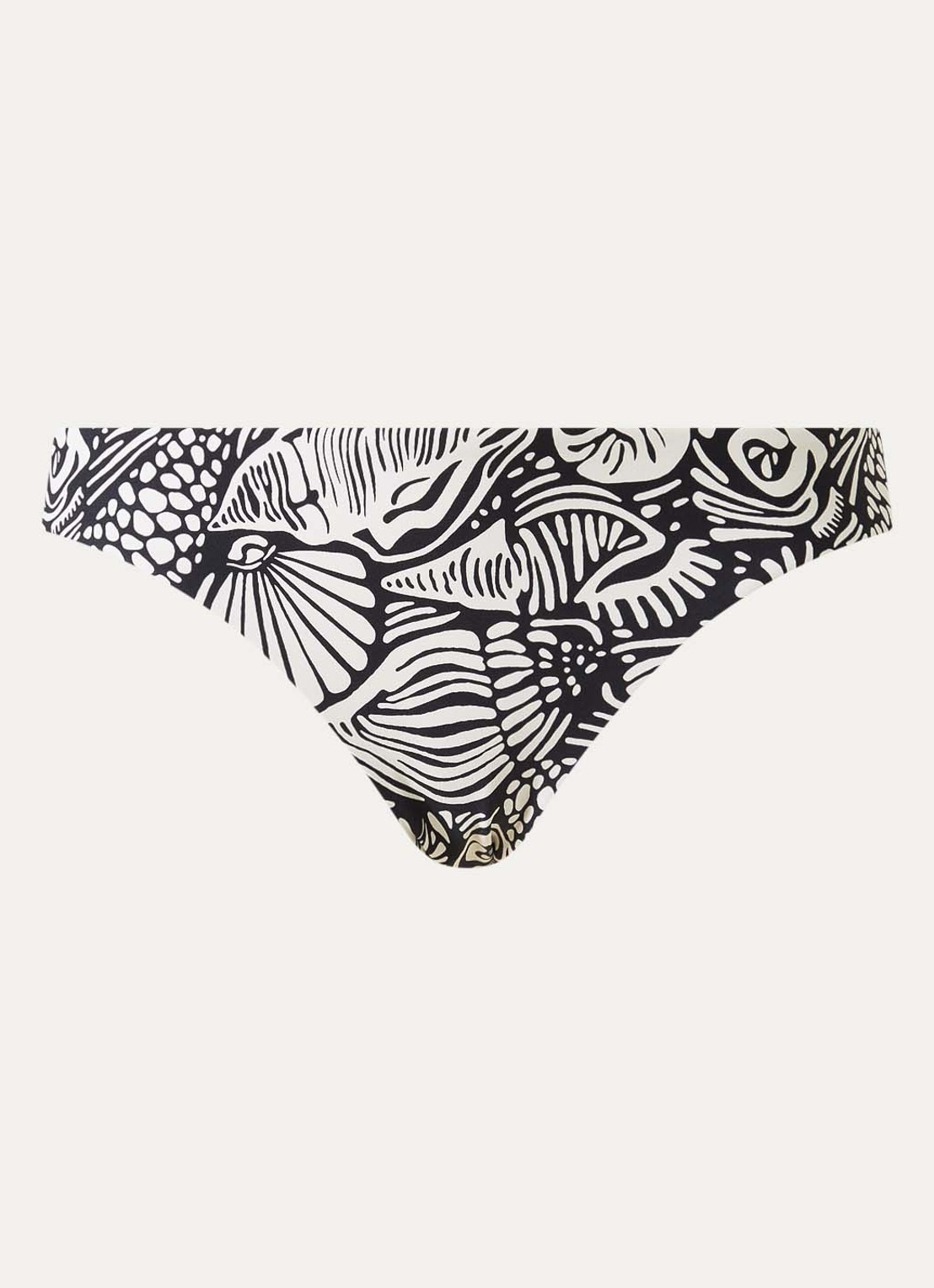 Seafolly Reversible bikinislip met print - voorkant 2 zwart