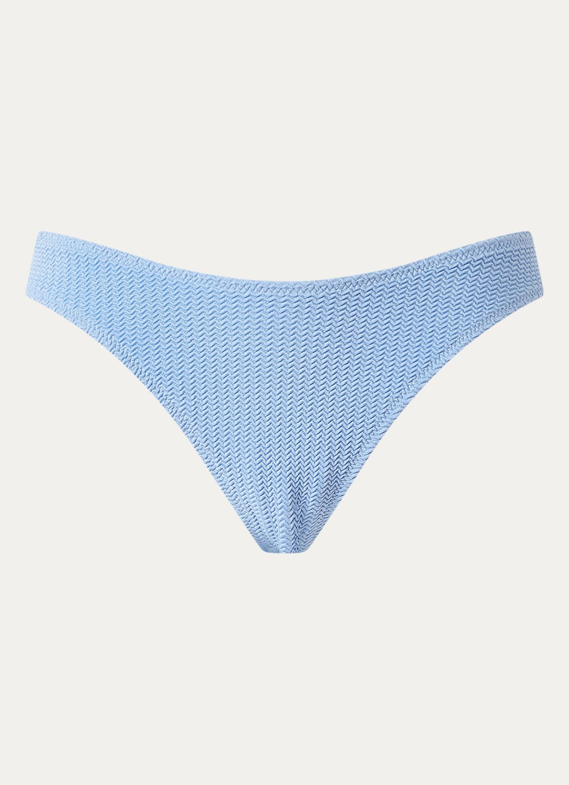 Seafolly Sea Dive bikinislip met structuur - voorkant 3 staalblauw