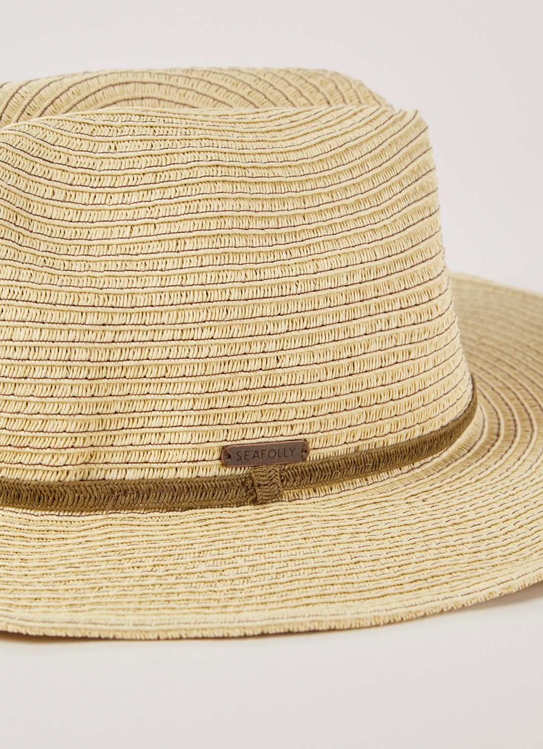Seafolly Shady Lady hoed van papier - detail 3 zand