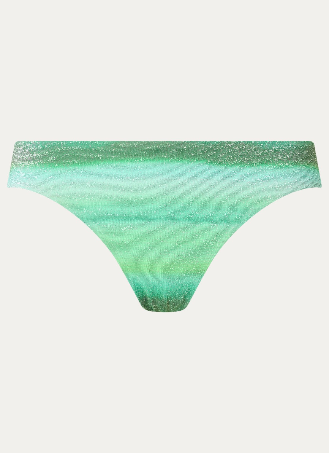 Seafolly Spectrum hipster bikinislip met lurex - voorkant 2 groen