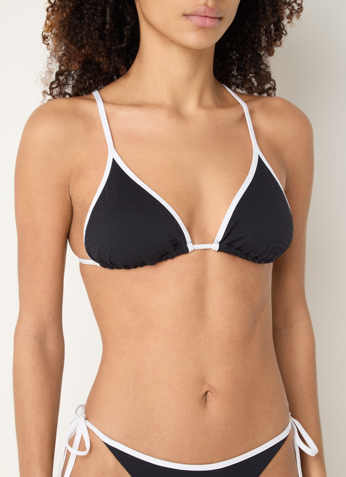 Seafolly Triangel bikinitop met uitneembare vulling - detail 3 zwart