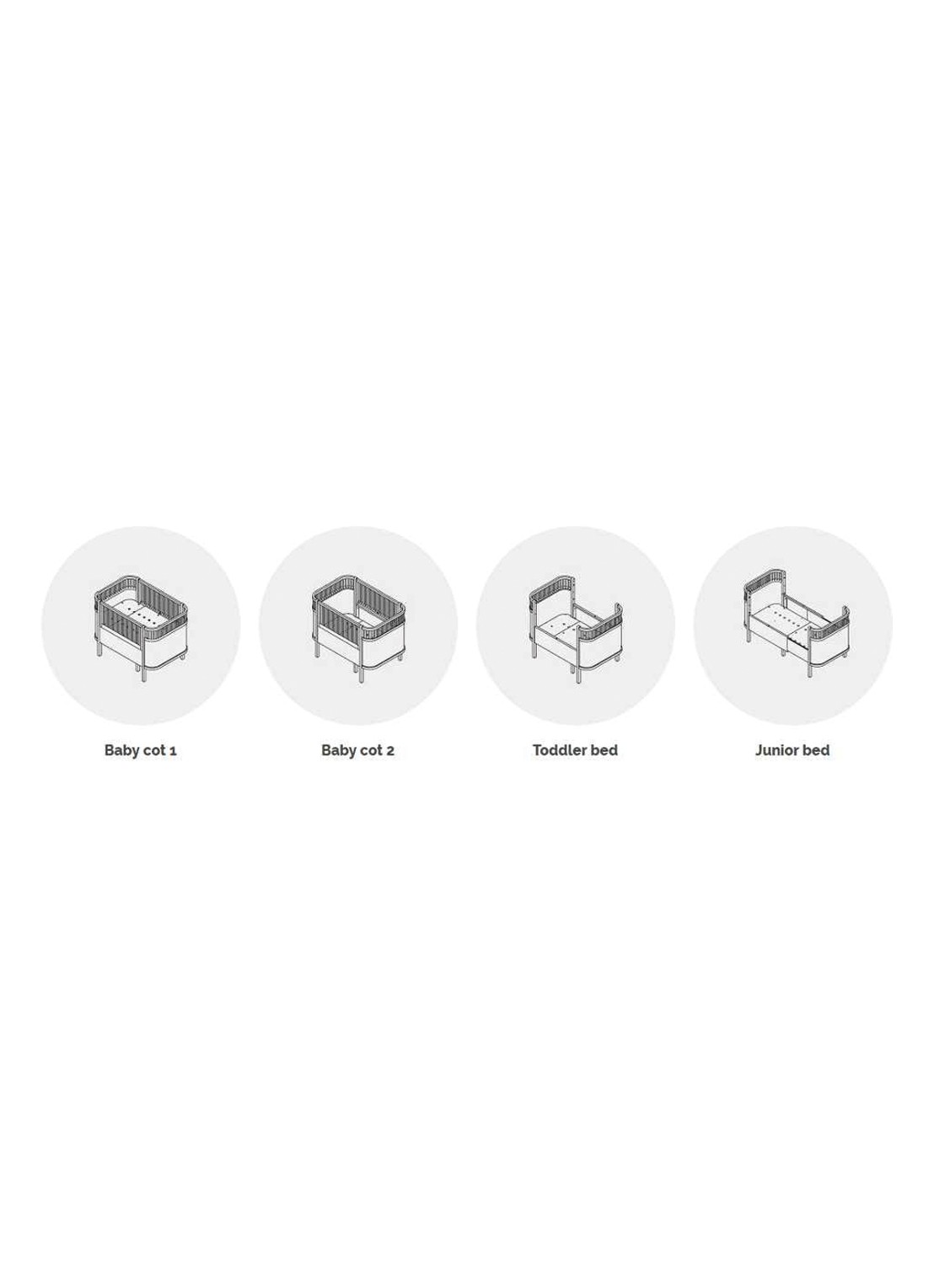 Sebra Sebra Kili baby ledikant - detail 7 donkergrijs