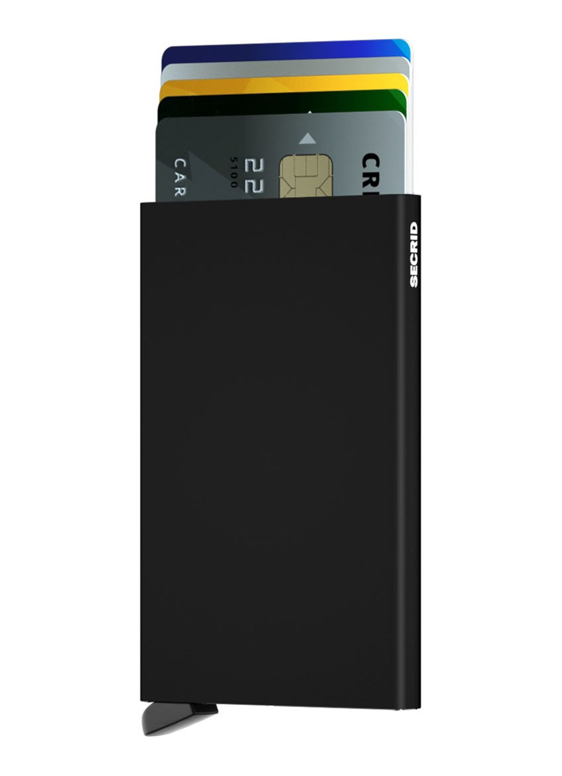 Secrid Cardprotector pasjeshouder van aluminium - voorkant 3 zwart