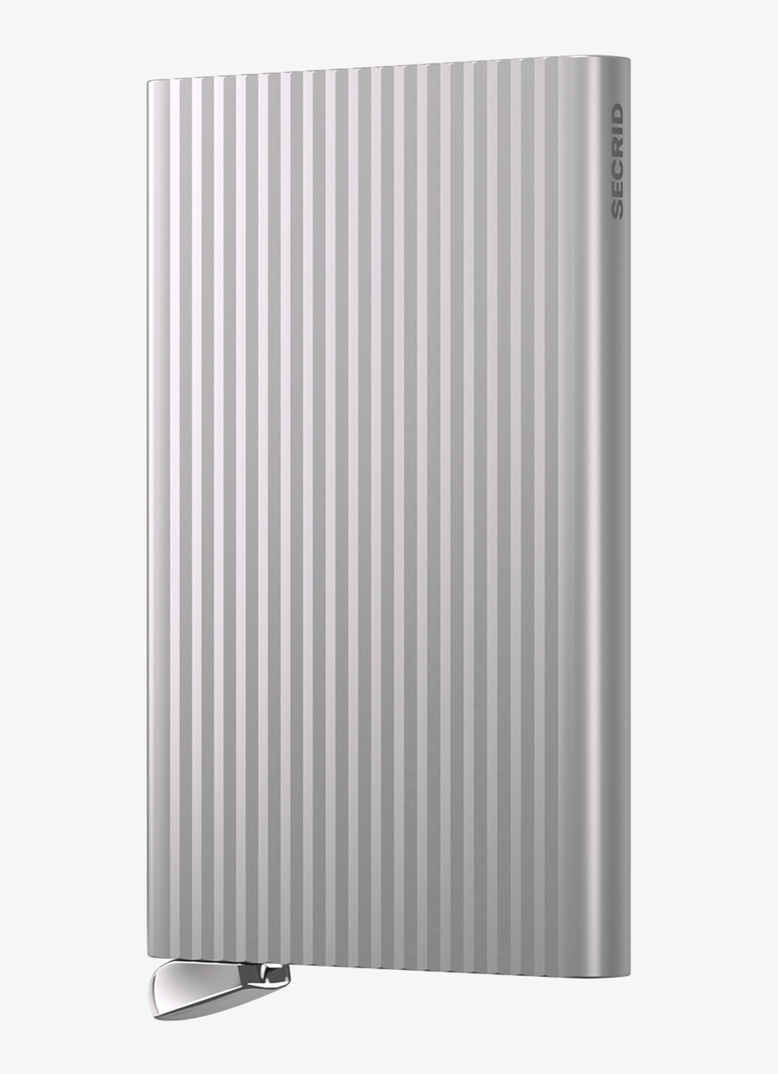 Secrid Cardprotector+ pasjeshouder van aluminium - voorkant 2 zilver