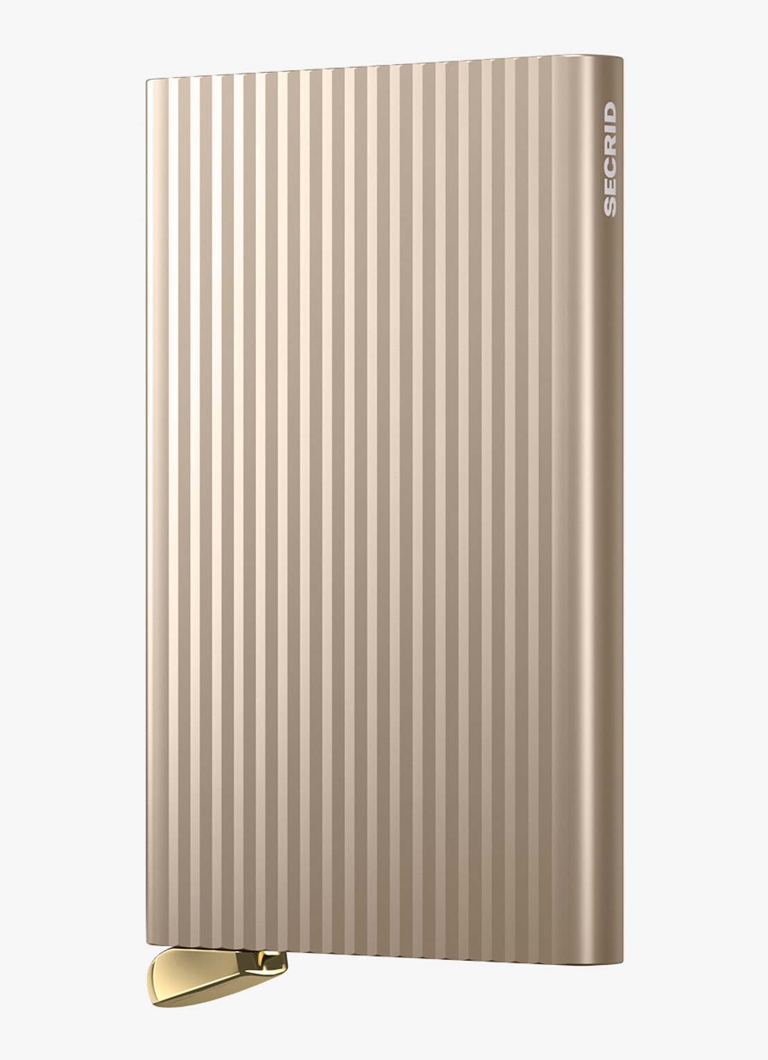 Secrid Cardprotector+ pasjeshouder van aluminium - voorkant 2 creme