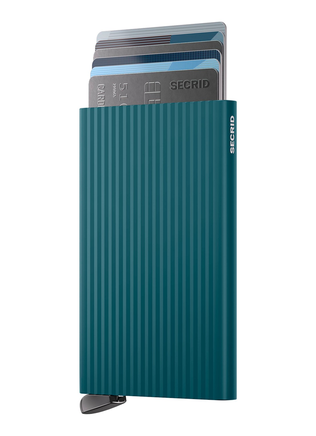 Secrid Cardprotector+ pasjeshouder van aluminium - voorkant 2 donkerblauw