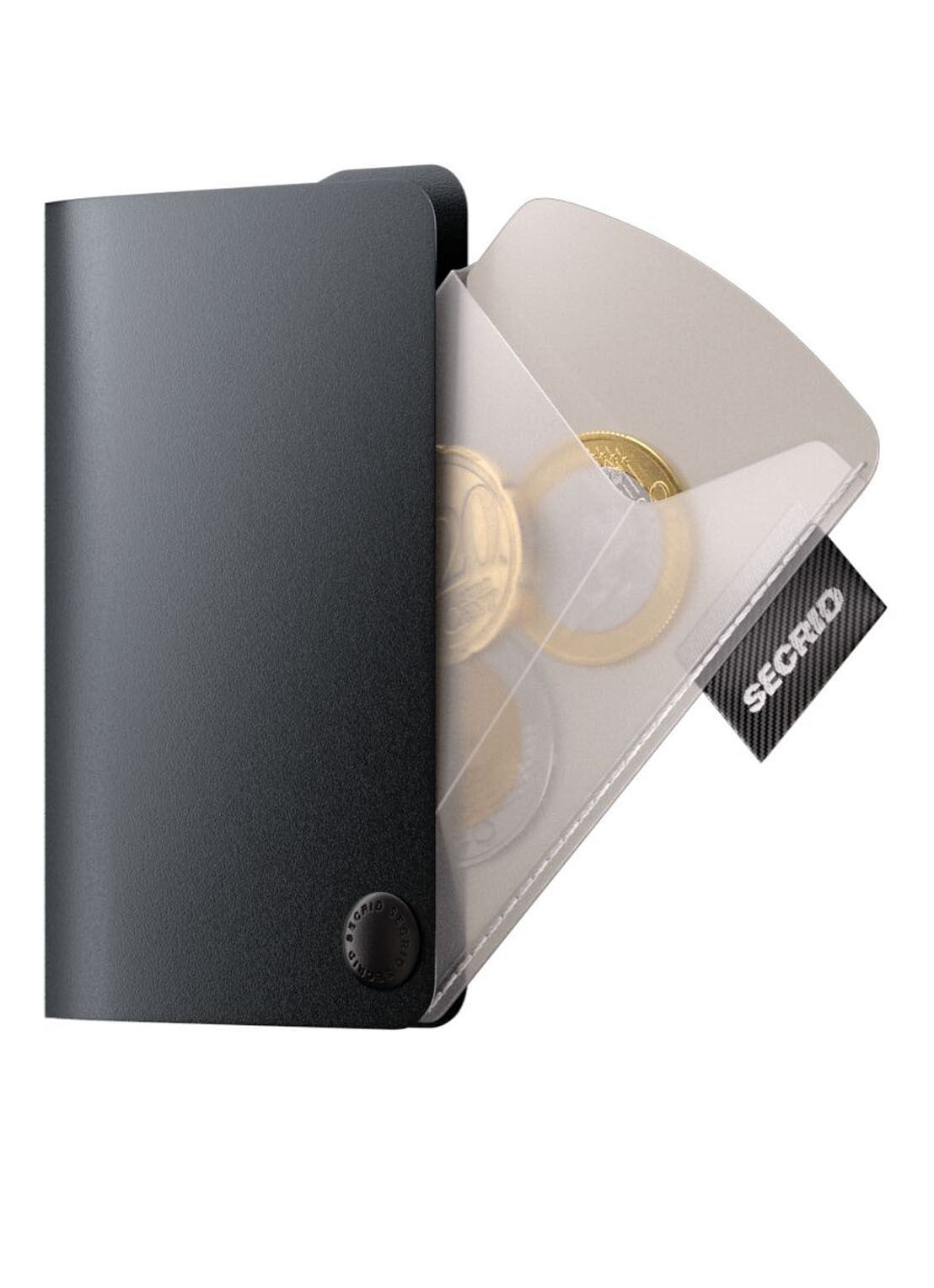 Secrid Coin Pocket  - voorkant 2 zwart