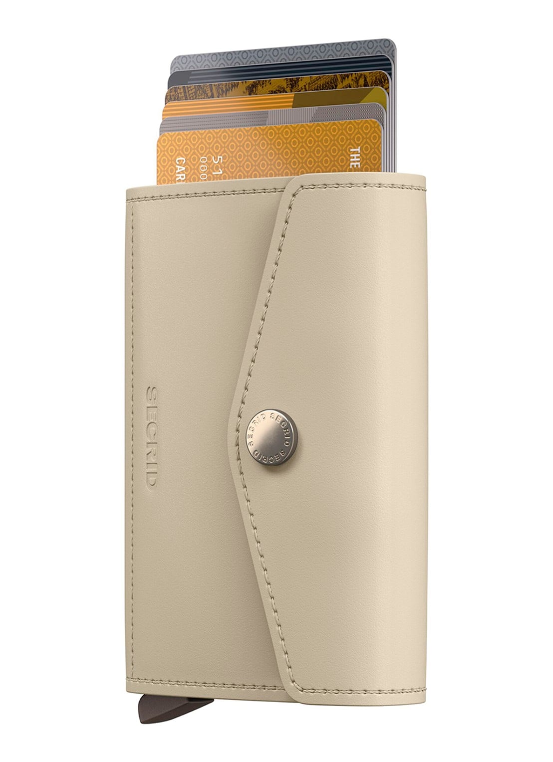 Secrid Envelloppe Original pasjeshouder van leer - voorkant taupe