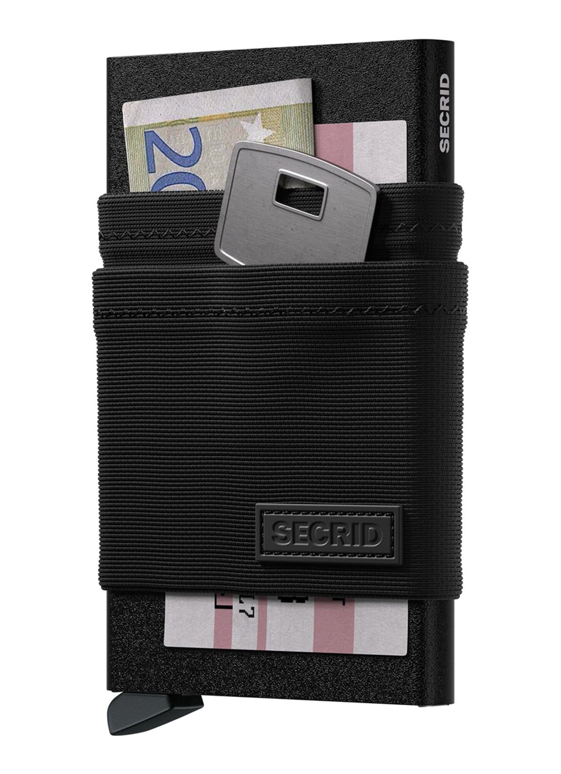 Secrid Flexwallet pasjeshouder van aluminium - detail 3 zwart