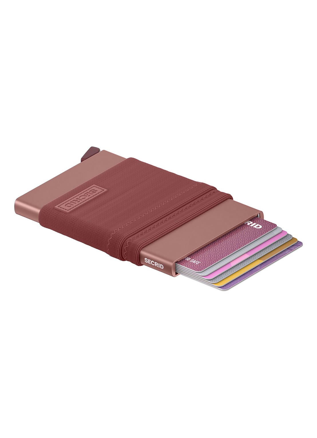 Secrid Flexwallet pasjeshouder van aluminium - voorkant 5 oudroze