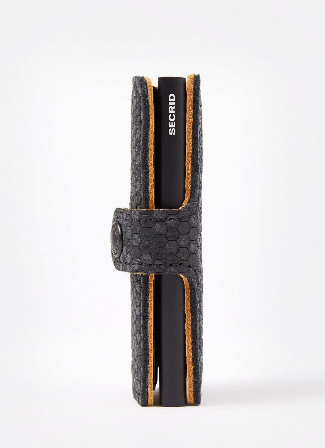 Secrid Miniwallet Beehive Wallet pasjeshouder van leer - detail 3 zwart